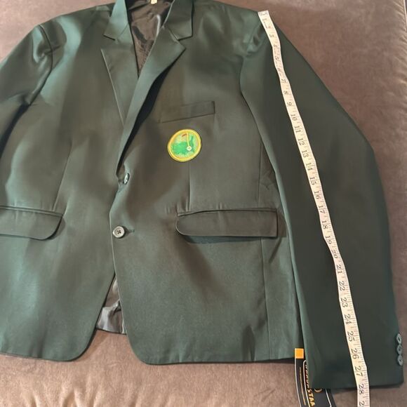 Men’s Green Tournament Golf Blazer Sport Coat 2 Button Notch Lapel Size 2XL NEW - Picture 10 of 13
